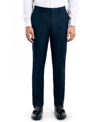 Topman Skinny Fit Navy Suit Trousers