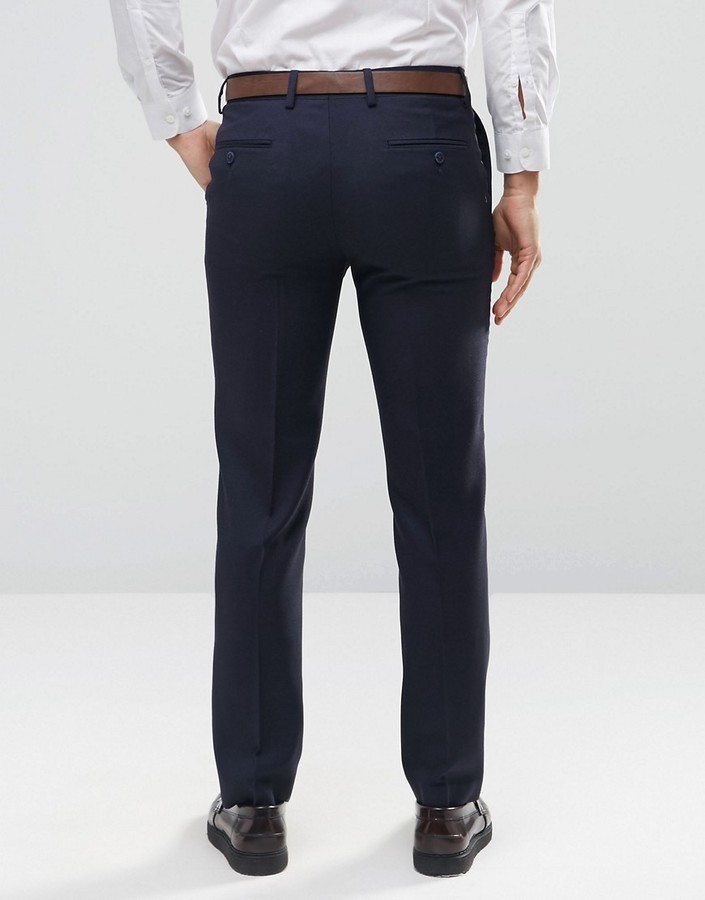 Farah Skinny Flannel Suit Pants, $30 | Asos | Lookastic