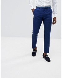 Burton Menswear Slim Fit Suit Trousers In Bright Blue