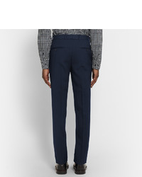 Alexander McQueen Slim Fit Wool And Mohair Blend Trousers