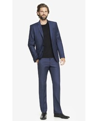 Express Slim Photographer Micro Twill Navy Suit Pant