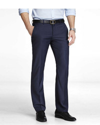 Express Slim Photographer Micro Twill Navy Suit Pant