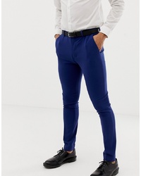 ASOS DESIGN Super Skinny Suit Trousers In Bright Blue
