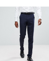 ASOS DESIGN Tall Slim Smart Trousers In Navy
