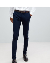 ASOS DESIGN Tall Super Skinny Fit Suit Trousers In Navy