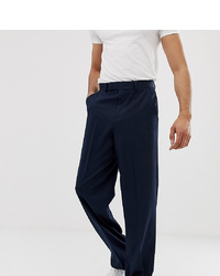 ASOS DESIGN Tall Wide Smart Trouser In Indigo
