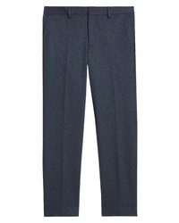 River Island Textured Trousers In Navy At Nordstrom