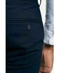 Topman Ultra Skinny Navy Suit Trousers