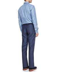 Ermenegildo Zegna Wool 5 Pocket Pants Blue