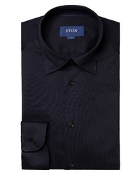 Eton Contemporary Fit Cotton Jersey Dress Shirt