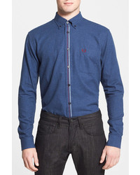 Fred Perry Extra Trim Fit Tipped Placket Sport Shirt
