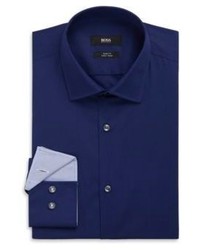 Hugo Boss Joey Slim Fit Point Collar Easy Iron Cotton Dress Shirt