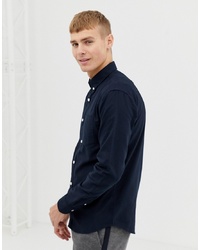 New Look Oxford Shirt In Regular Fit In Navy