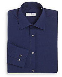 Saint Laurent Regular Fit Solid Cotton Dress Shirt Gift Box
