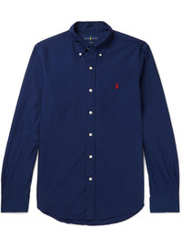 navy blue polo dress shirt