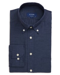 Eton Soft Collection Contemporary Fit Solid Dress Shirt