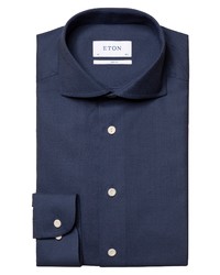 Eton Solid Wool Dress Shirt