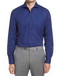 Duchamp Tailored Fit Stretch Solid Dress Shirt