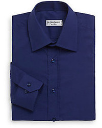 Yves Saint Laurent Woven Cotton Dress Shirt