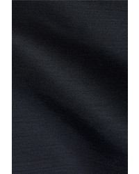 Dion Lee Asymmetric Wool Blend Shantung Mini Dress Midnight Blue