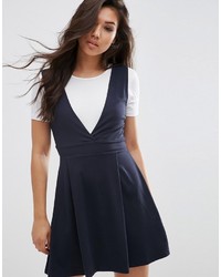 Asos Collection Wide Strap Pinafore Dress