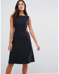 YMC Cut Away Sides Fitted Dress