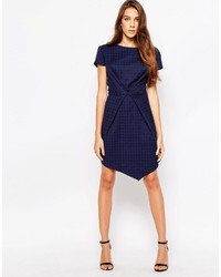 Liquorish Envelope Dress In Jacquard