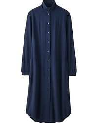 Uniqlo Idlf Rayon Long Sleeve Dress