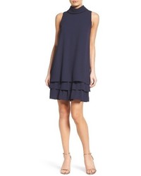 Vince Camuto Roll Neck Ruffle Dress