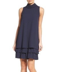 Vince Camuto Roll Neck Ruffle Dress