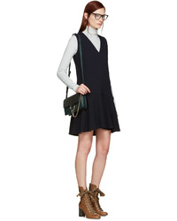 See by Chloe See By Chlo Navy V Neck Dress