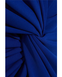 Lanvin Twist Front Crepe Dress Bright Blue