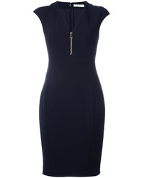 Versace Collection V Neck Fitted Dress