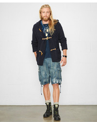 Denim & Supply Ralph Lauren Hooded Cable Knit Cardigan