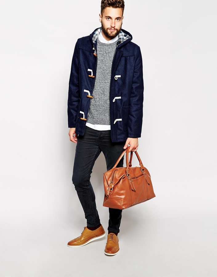 Barneys Wool Duffle Coat, $228 | Asos | Lookastic