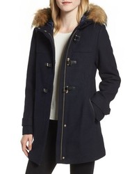 Cole Haan Signature Cole Haan Hooded Duffle Coat With Faux
