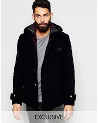 Gloverall Cropped Duffle Coat With Buttons