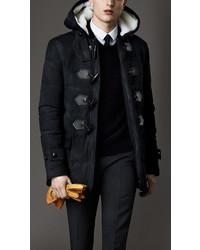 Burberry Down Filled Suede Duffle Coat