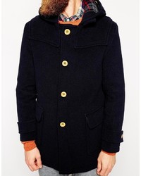 Gloverall Duffle Coat With Contrast Buttons