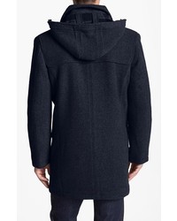 Hart Schaffner Marx Montgomery Wool Blend Toggle Coat With Detachable Hood