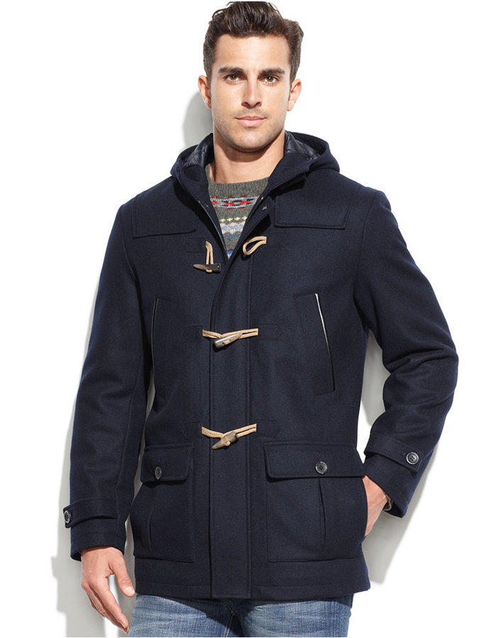 Nautica Wool Blend Hooded Toggle Coat | Where to buy & how to wear