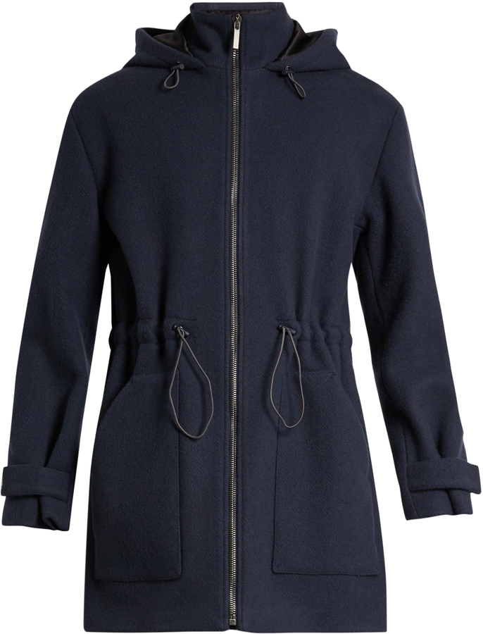 Raey Ry Zip Through Wool Duffle Coat, $330 | MATCHESFASHION.COM | Lookastic