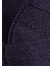 Topman Navy Wool Duffle Coat