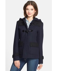 GUESS Two Tone Toggle Coat With Detachable Hood