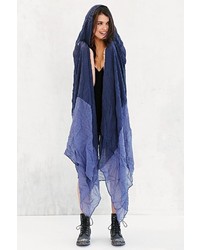 Urban Outfitters Crinkle Hooded Duster Poncho