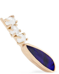Melissa Joy Manning 14 Karat Gold Pearl And Opal Earring