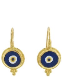 ara Collection Deep Blue Evil Eye Earrings