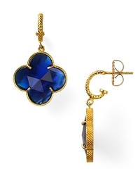 Coralia Leets Cobalt Blue Clover Earrings
