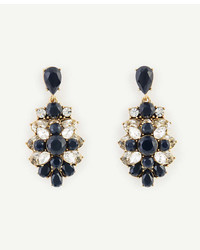 Ann Taylor Crystal And Stone Drop Earrings