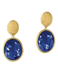 Marco Bicego 18k Yellow Gold Siviglia Blue Sapphire Earrings